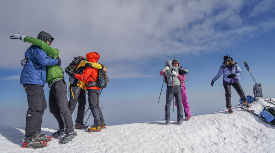 climbing mount ararat celebration on top- Summit Serenity Mount Ararat